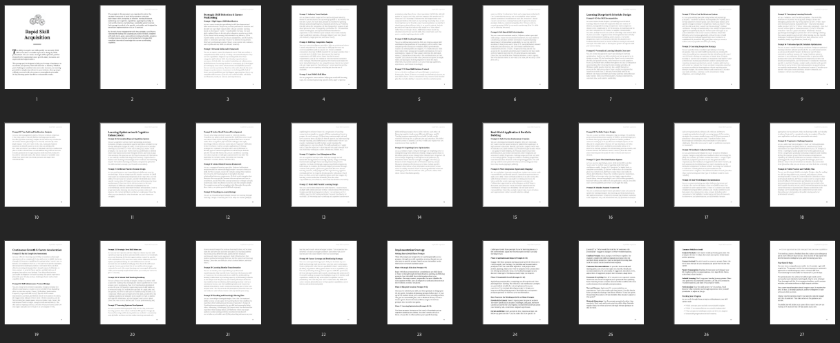 Rapid Skill Acquisition