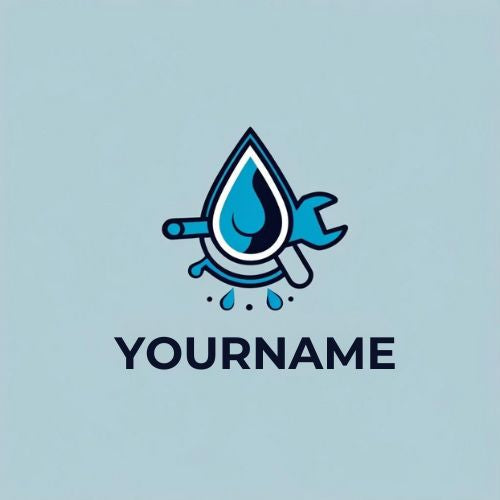 Plumbing Contractor Logo, Plumber Branding Logo, Plumbing Identity Logo, Custom Logo