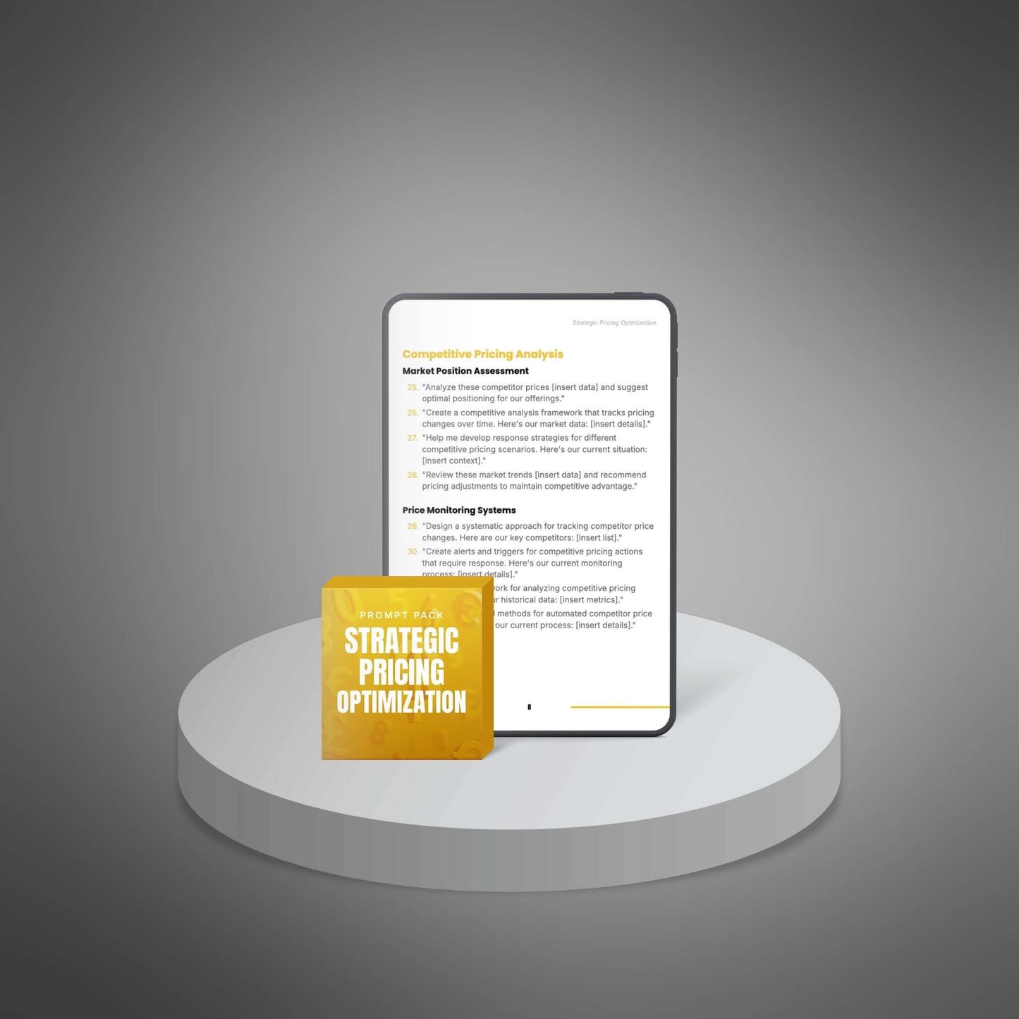 Strategic Pricing Optimization