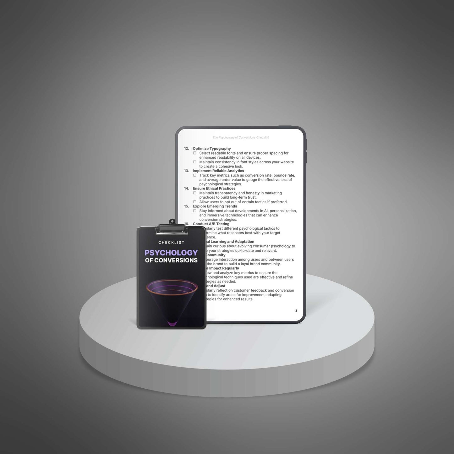 The Psychology of Conversions - Checklist