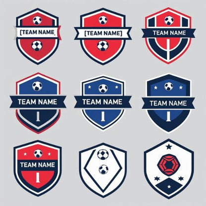 Football badge Logo, Football Logo Emblem, Soccer Badge, Soccer Logo, Customisable Logo