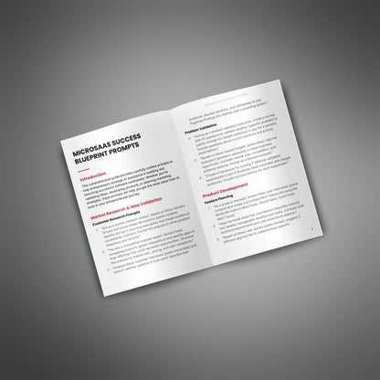 MicroSaas Success Blueprint - Prompts