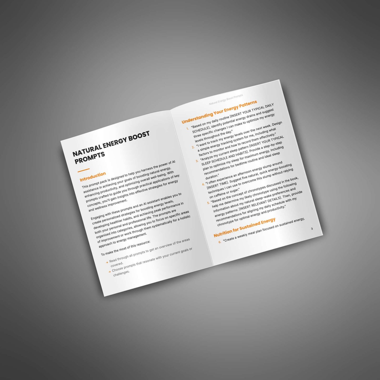 Natural Energy Boost - Prompts