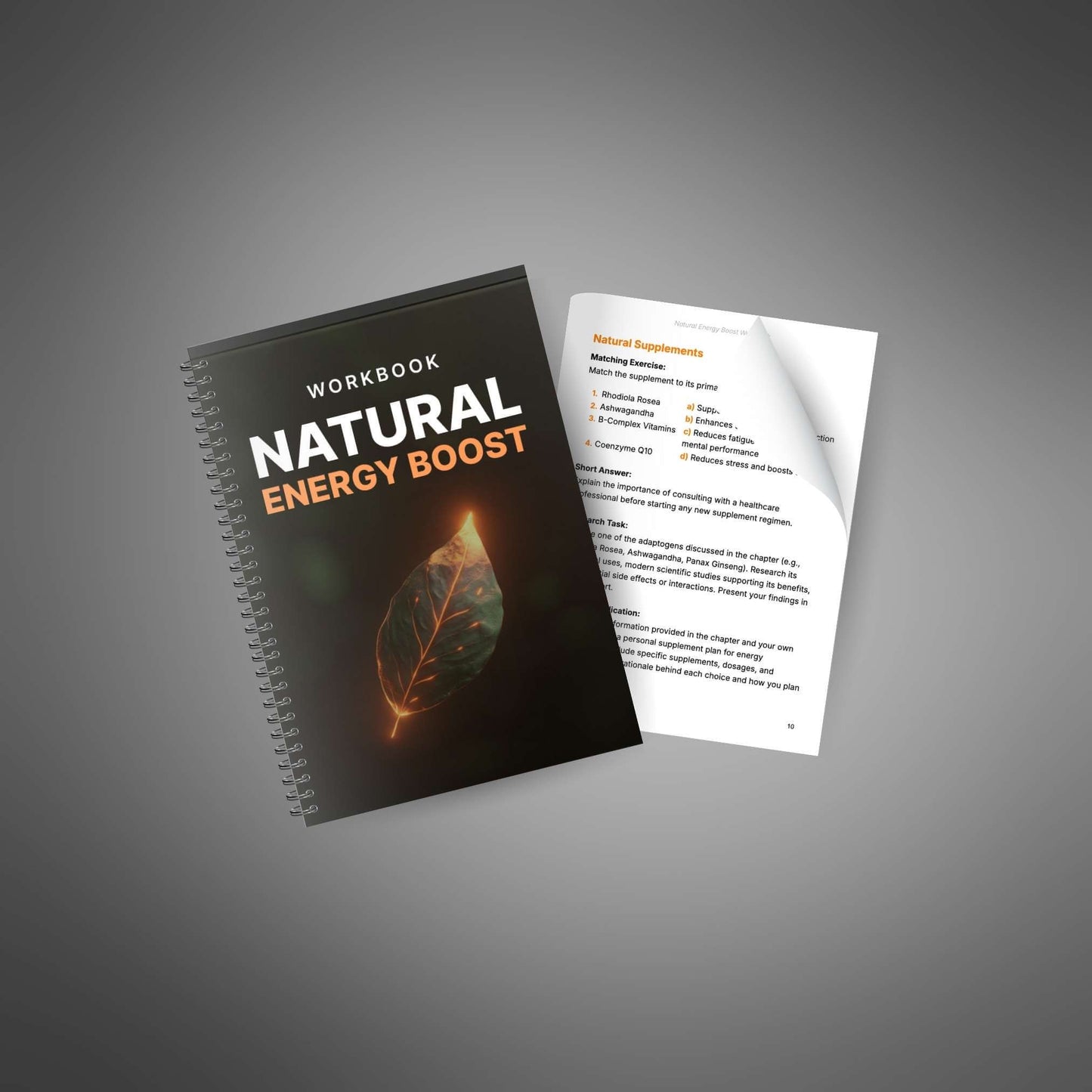 Natural Energy Boost - Workbook