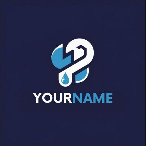 Local Plumber Logo, Plumbing Trade Logo, Pipework Services Logo, Personalised Logo