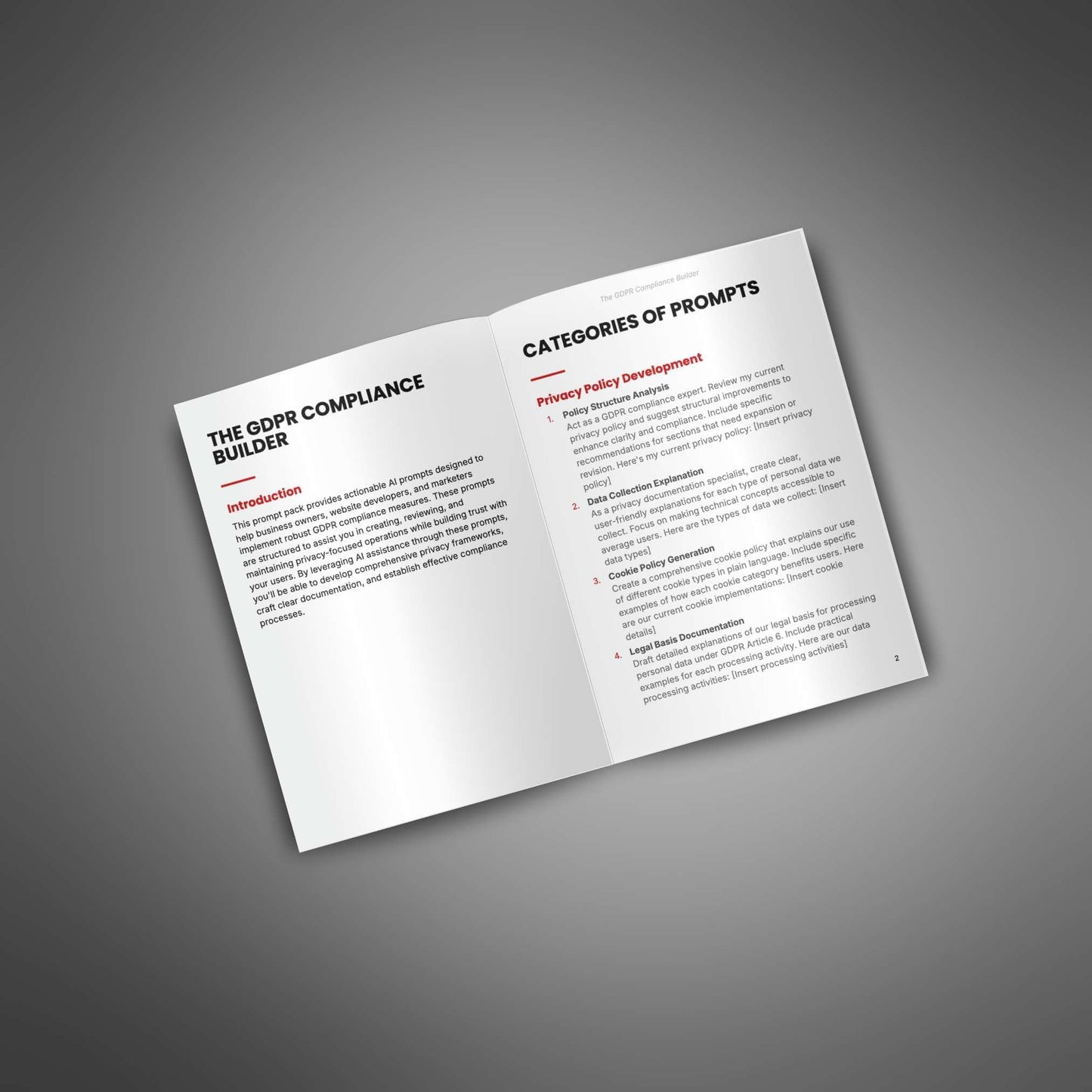 The GDPR Compliance Builder