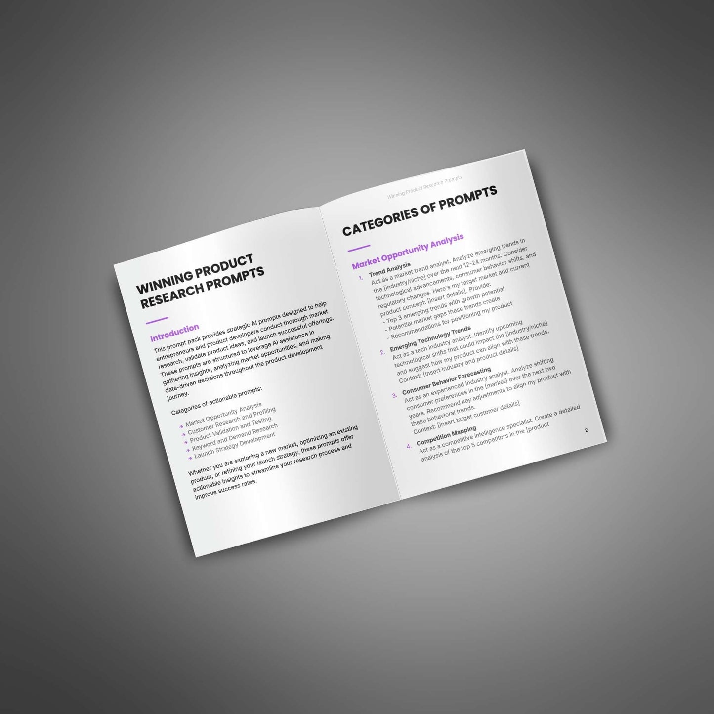 Winning Product Research - Prompts