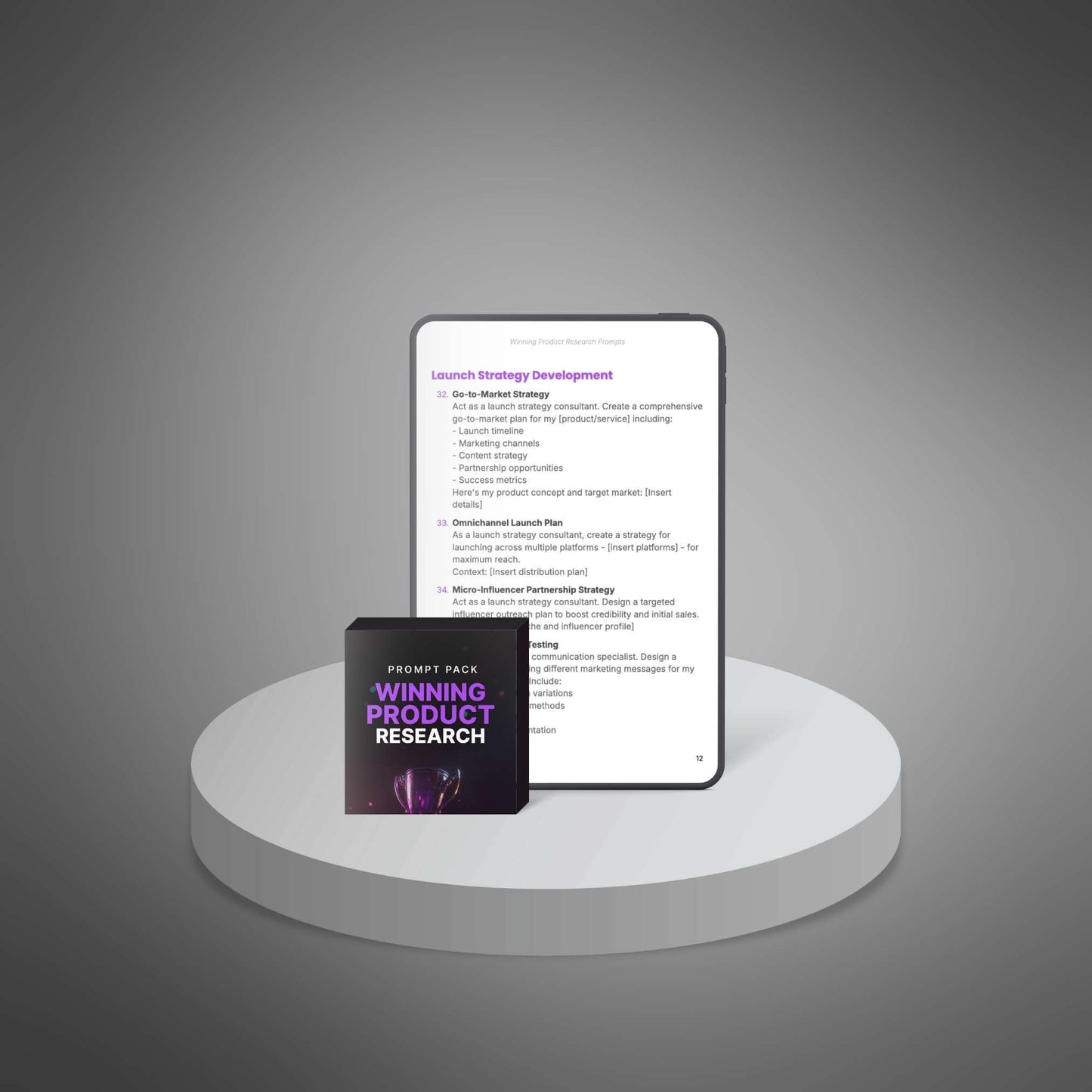 Winning Product Research - Prompts